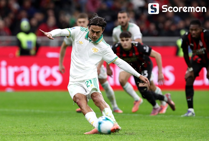 AC 밀란, AS 로마와 혈전 끝 1-0 승리... 파블로비치 결승골+디발라 PK 충격 실축